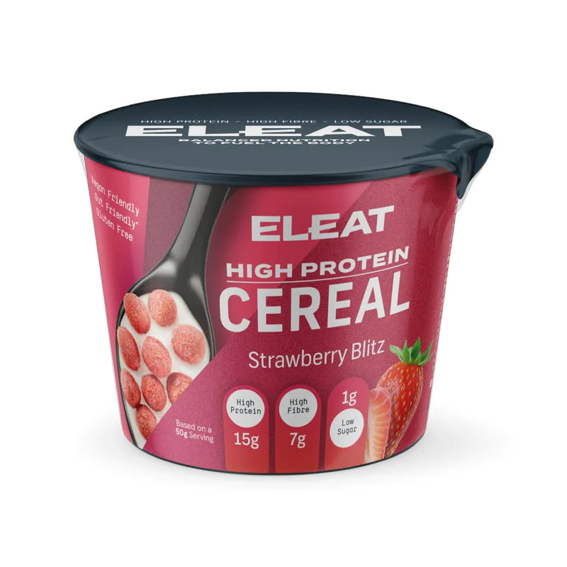 ELEAT Strawberry Flavour High Protein Cereal 50g - Case Of 8 Multisave