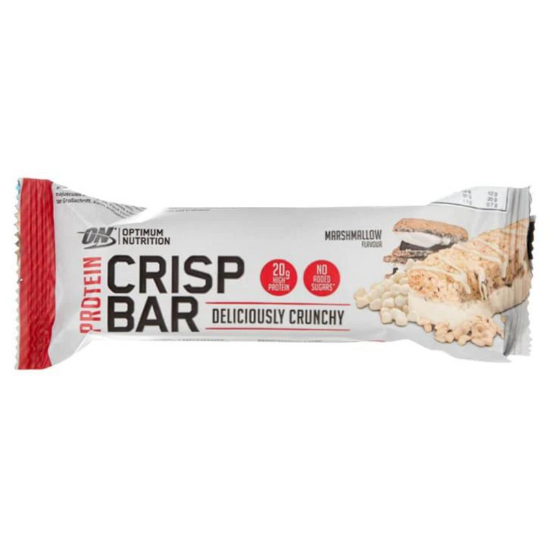 Optimum Nutrition Marshmallow Flavour Protein Crisp Bar 65g  - Case of 10 Multisave (Best Before Date: 30/08/2024)