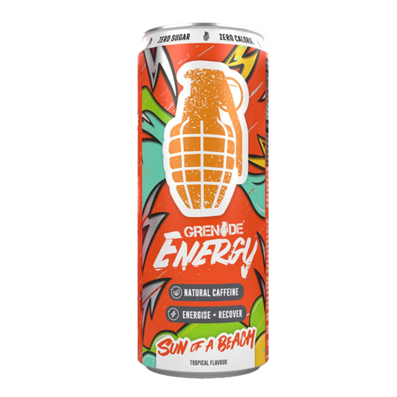 Grenade Sun Of A Beach Tropical Flavour Energy Drink 330ml (Best Before Date: 31/03/2024)
