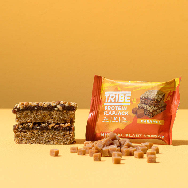 Tribe Caramel Protein Flapjack 38g (Best Before Date: 18/05/2024)