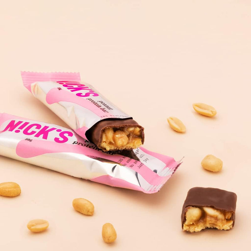 Nicks Peanut Flavour Protein Bar 50g - Case Of 12 Multisave (Best Before Date: 25/07/2024)