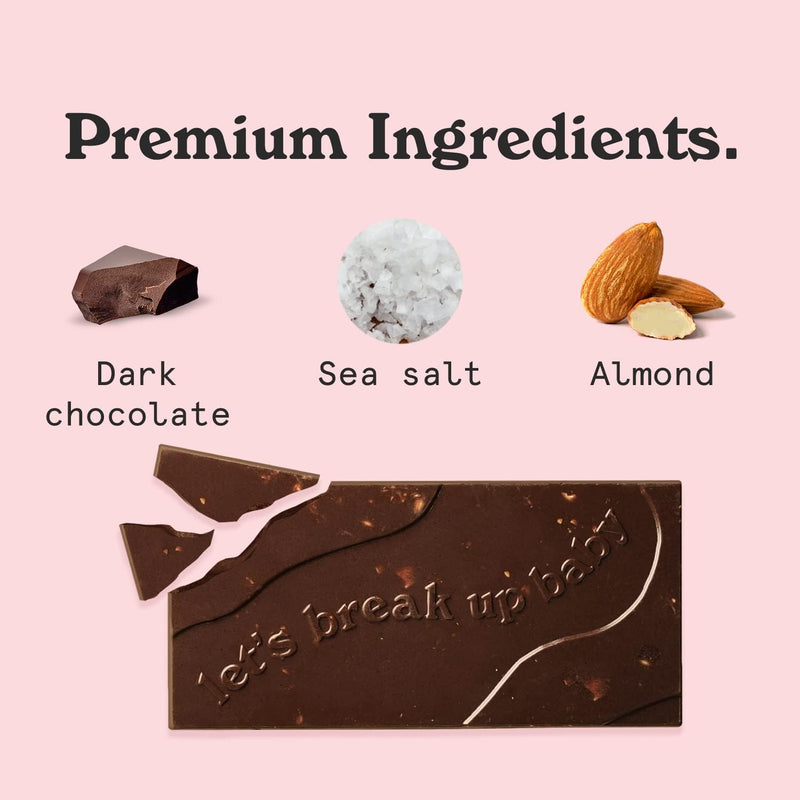 Nicks Almond Sea Salt Flavour Dark Chocolate Bar 75g