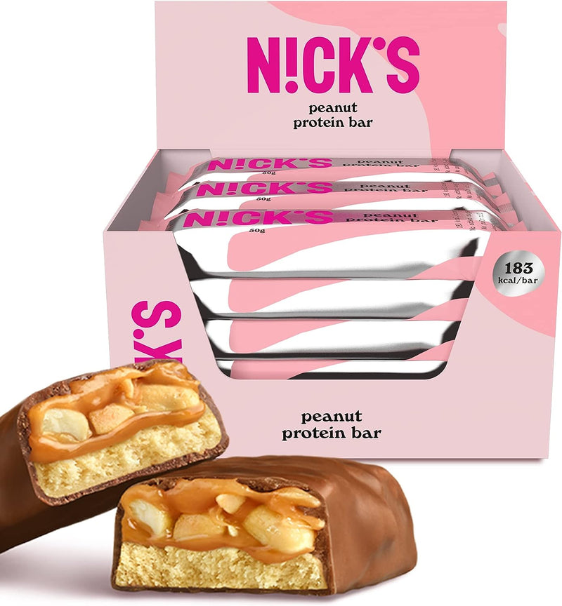 Nicks Peanut Flavour Protein Bar 50g - Case Of 12 Multisave (Best Before Date: 25/07/2024)