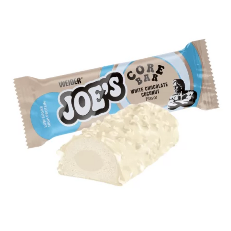 Weider Joe's White Chocolate Coconut Core Protein bar 45g (Best Before Date: 30/06/2024)