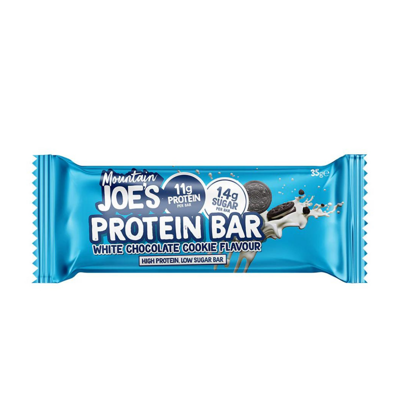 Mountain Joe's White Chocolate Cookie Flavour Mini Protein Bar 35g - Case of 12 Multisave