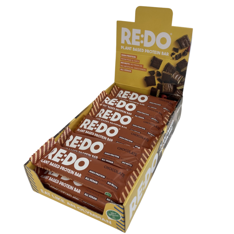 RE:DO Chocolate Flavour Plant Based Protein Bar 60g - Case of 18 Multisave