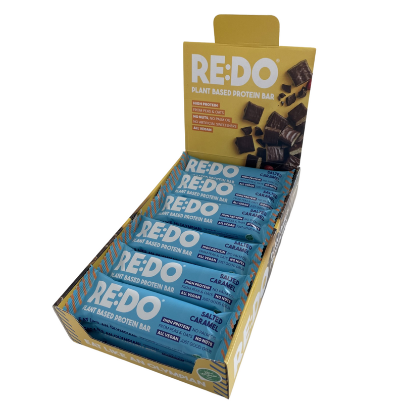 RE:DO Salted Caramel Flavour Plant Based Protein Bar 60g - Case of 18 Multisave