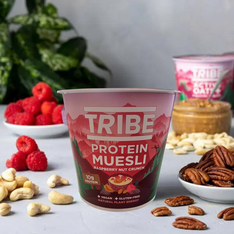 Tribe Raspberry Nut Crunch Flavour Protein Muesli 66g