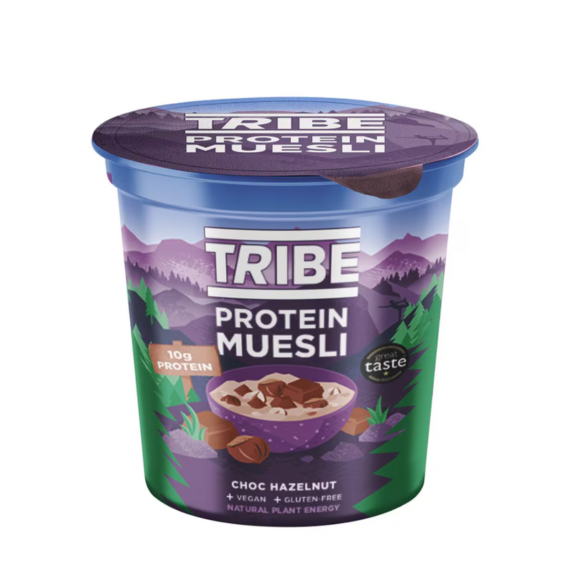 Tribe Chocolate Hazelnut Flavour Protein Muesli 66g - Case of 8 Multisave