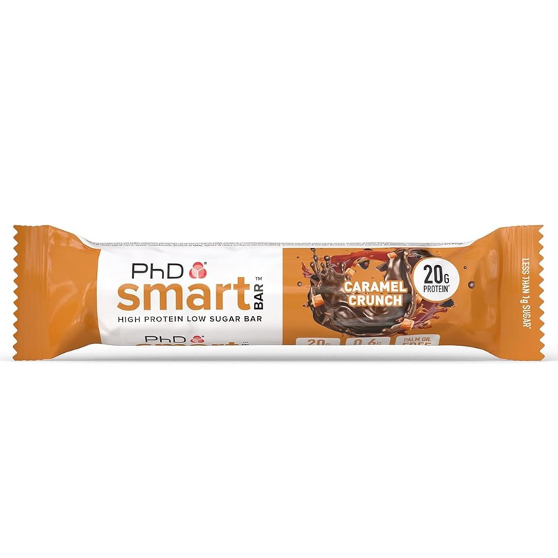 PhD Smart Caramel Crunch Flavour Bar 64g - Case Of 12 Multisave