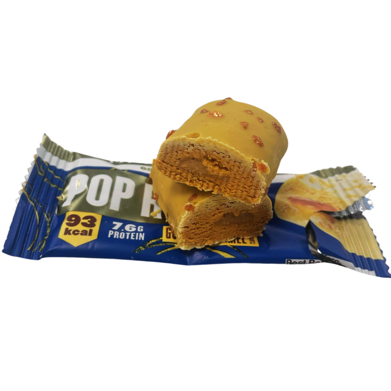 MyProtein Golden Caramel Flavour Pop Roll 27g - Case of 12 Multisave (Best Before Date: 10/08/2024)