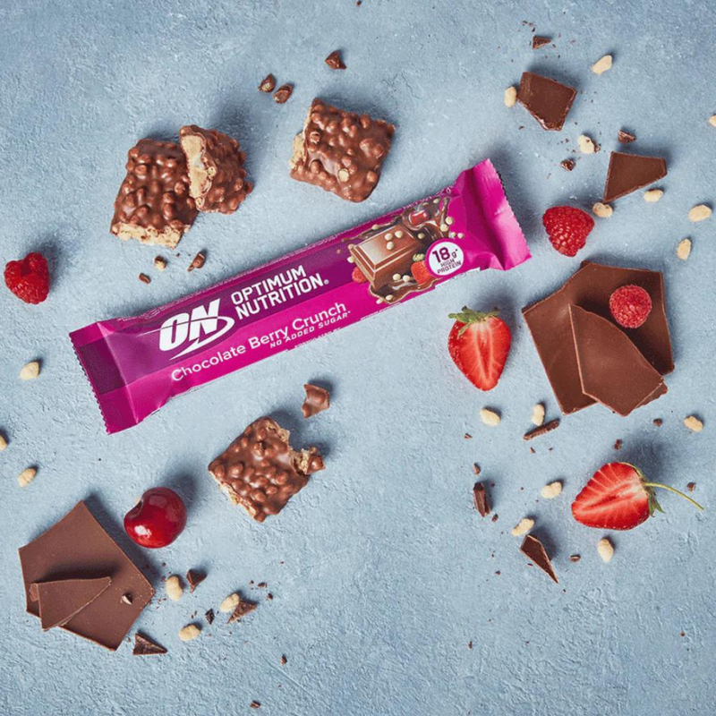 Optimum Nutrition Chocolate Berry Crunch Bar 55g (Best Before Date: 30/06/2024)