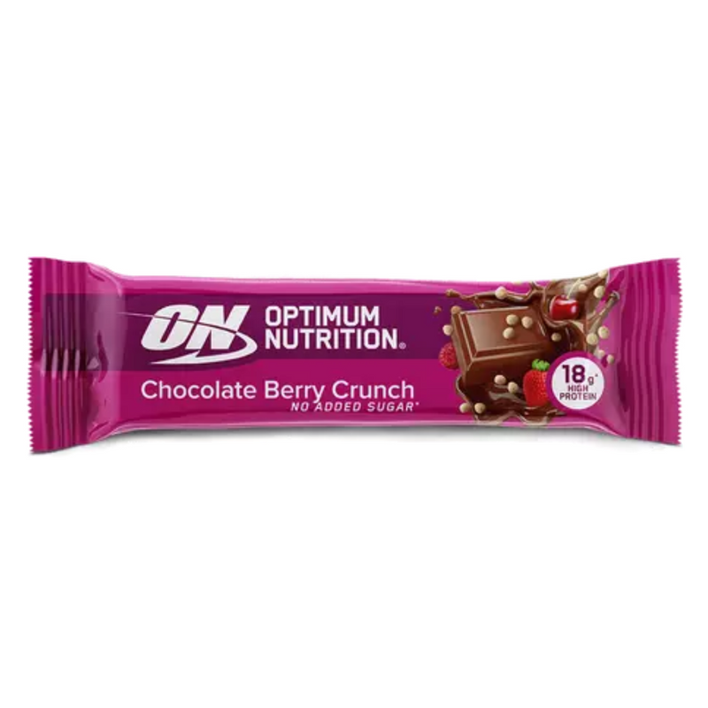 Optimum Nutrition Chocolate Berry Crunch Bar 55g  - Case of 12 Multisave (Best Before Date: 30/06/2024)