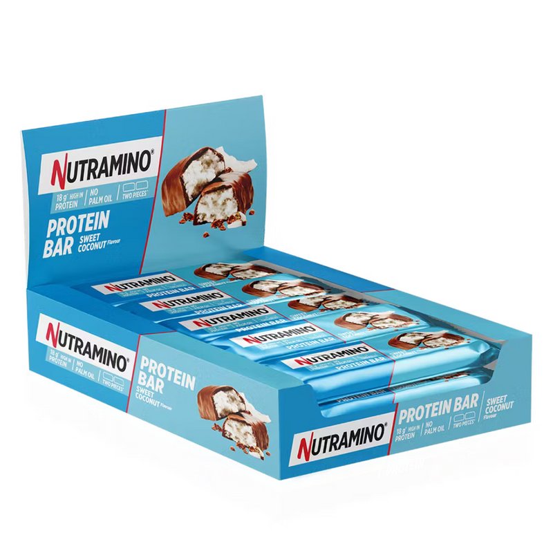 Nutramino Sweet Coconut Flavour Protein Bar 55g  - Case of 12 Multisave