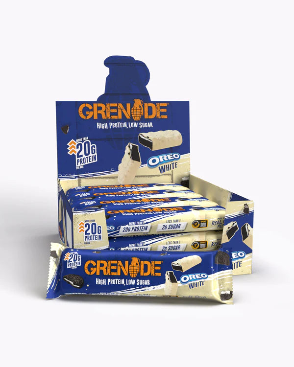 Grenade Oreo White Chocolate Flavour Protein bar 60g - Case of 12 Multisave