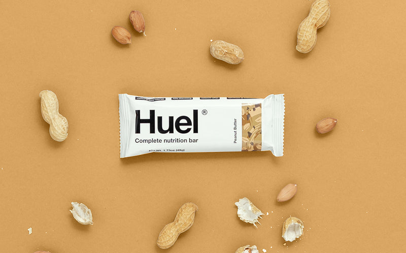 Huel Peanut Butter Complete Nutrition Bar 49g - Bundle of 15 Multisave (Best Before Date: 31/01/2024)