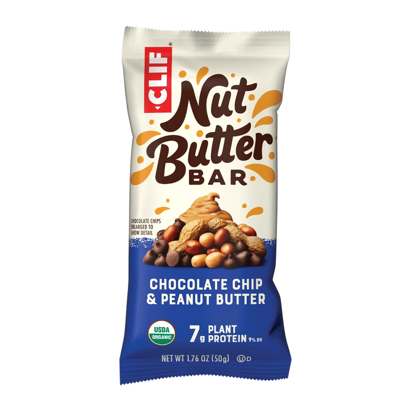 Clif "Nut Butter Bar" Chocolate Chip & Peanut Butter Energy bar 50g (Best Before Date: 13/05/2024)