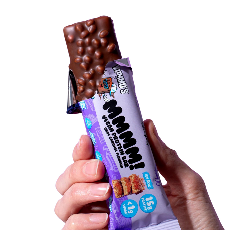 Yummo's Chocolate Caramel Flavour Vegan Protein Bar 55g