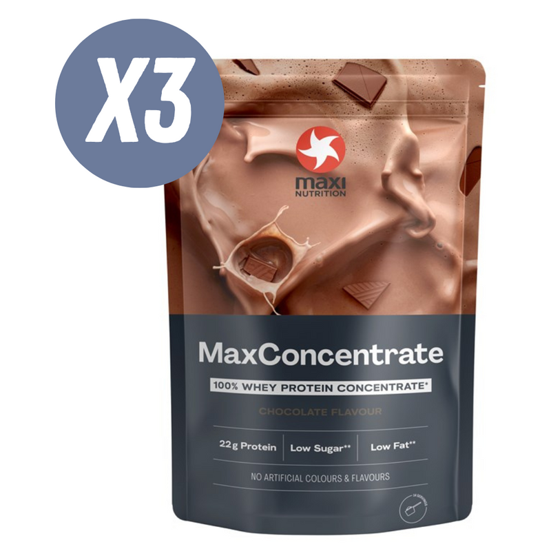 MaxiNutrition Chocolate Flavour Whey Protein Max Concentrate 420g - Case of 3 Multisave (Best Before Date: 30/06/2024)