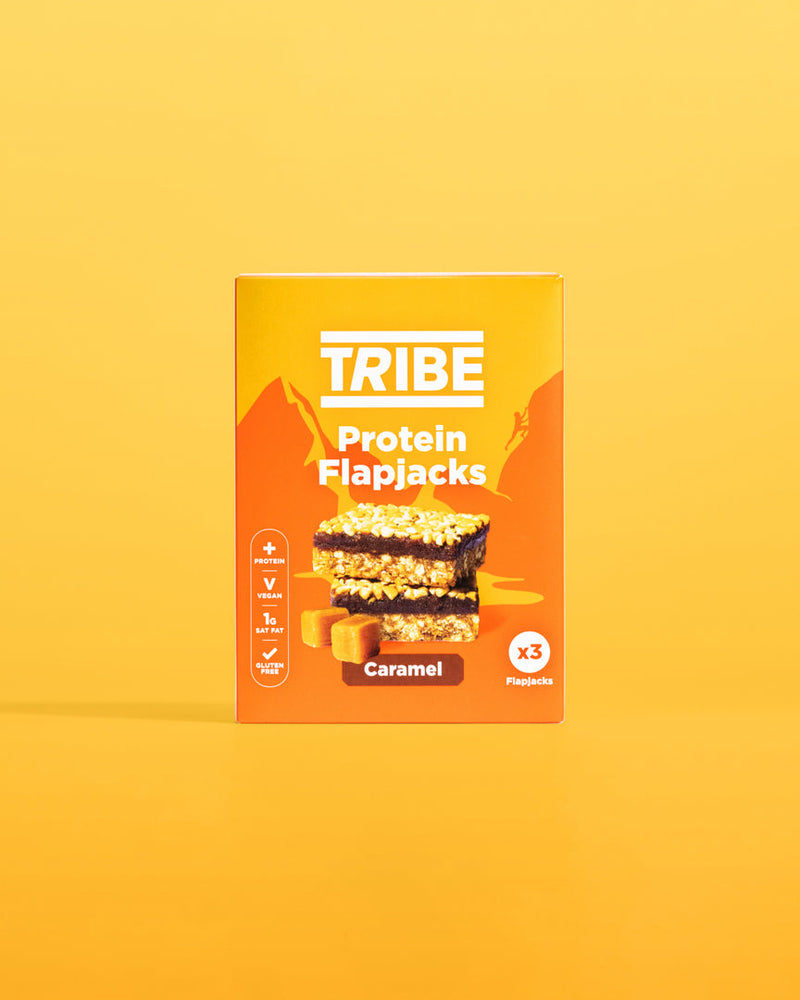 Tribe Caramel Protein Flapjacks (3 x 38g Multipack)