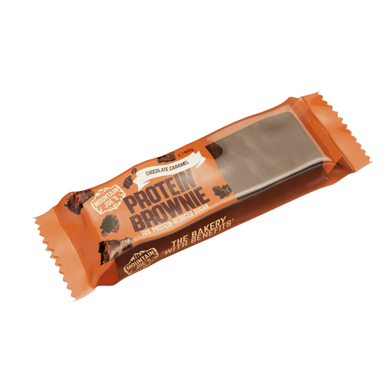 Mountain Joe's Chocolate Caramel Protein Brownie 60g - Case of 10 Multisave