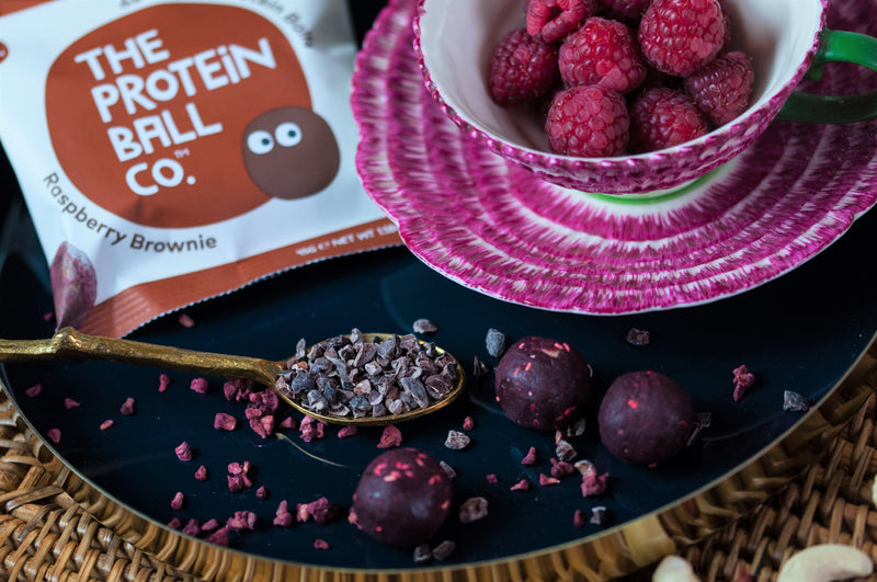 The Protein Ball Co. Raspberry Brownie Flavour Protein Balls 45g - Case of 10 Multisave