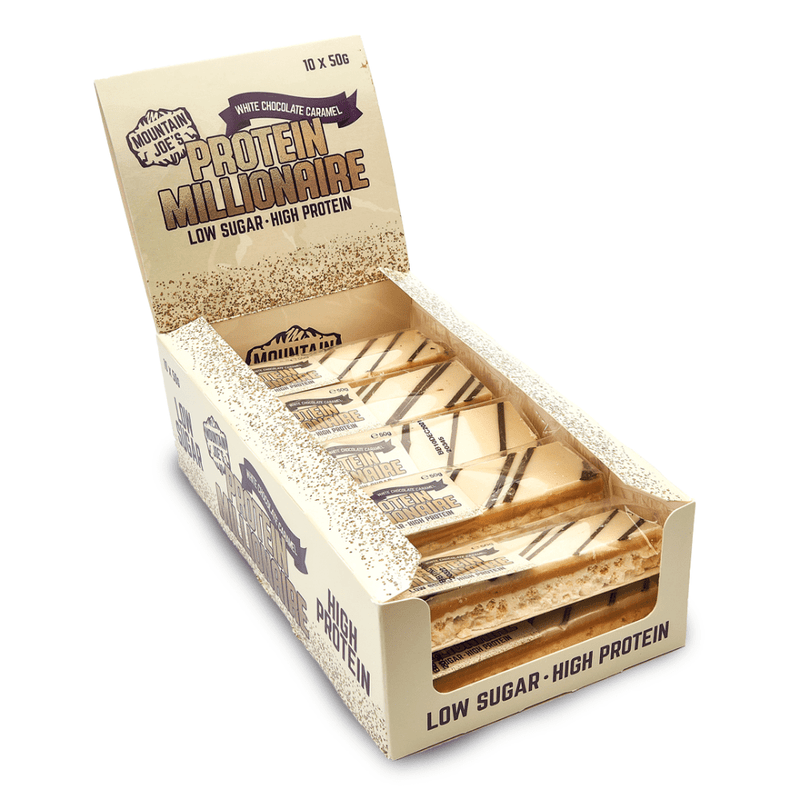Mountain Joe's White Chocolate Caramel Protein Millionaire 50g - Case of 10 Multisave
